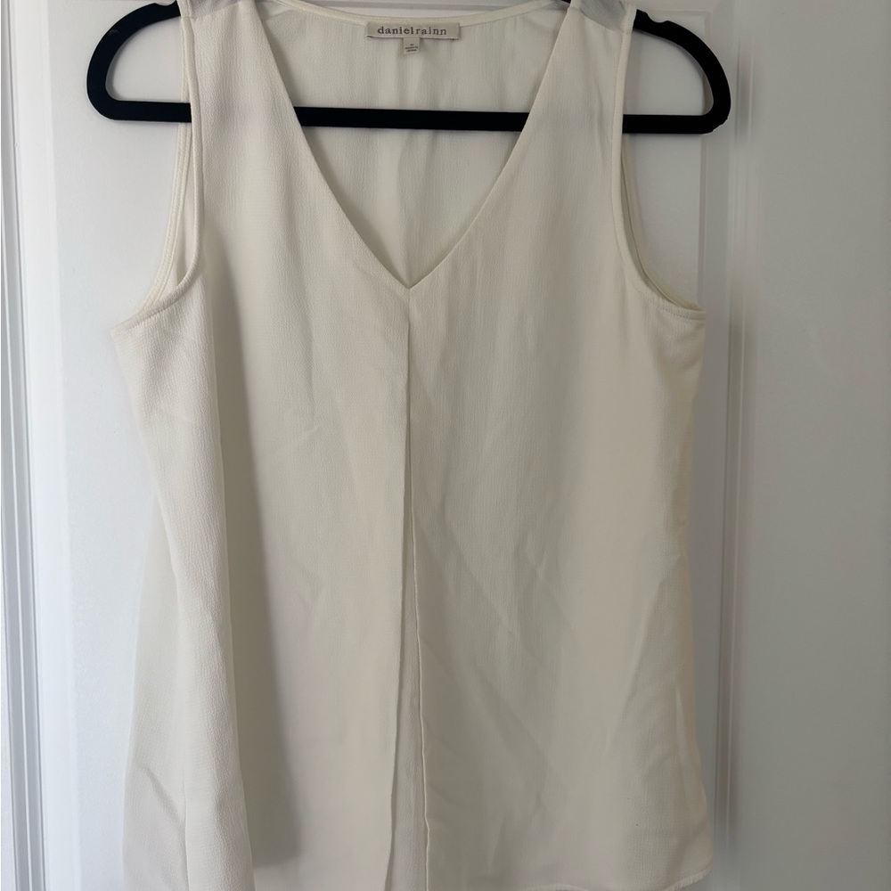 Daniel Rainn Cream Sleeveless Tank Top